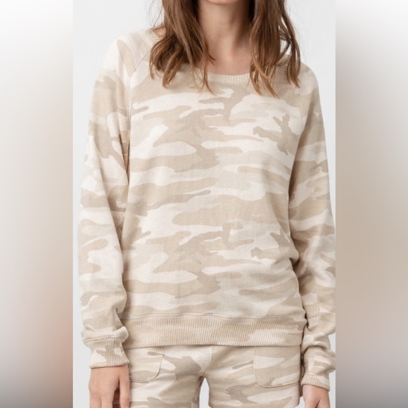 Rails Sweaters - Cozy Rails Theo Oatmeal Camo soft pullover sweater